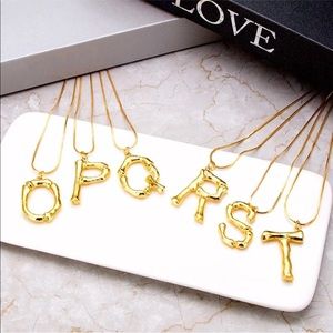 Statement monogram necklace in R
